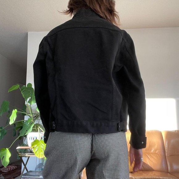 Vintage Calvin Klein Jeans 90s Black Denim Jacket - Picture 4 of 4